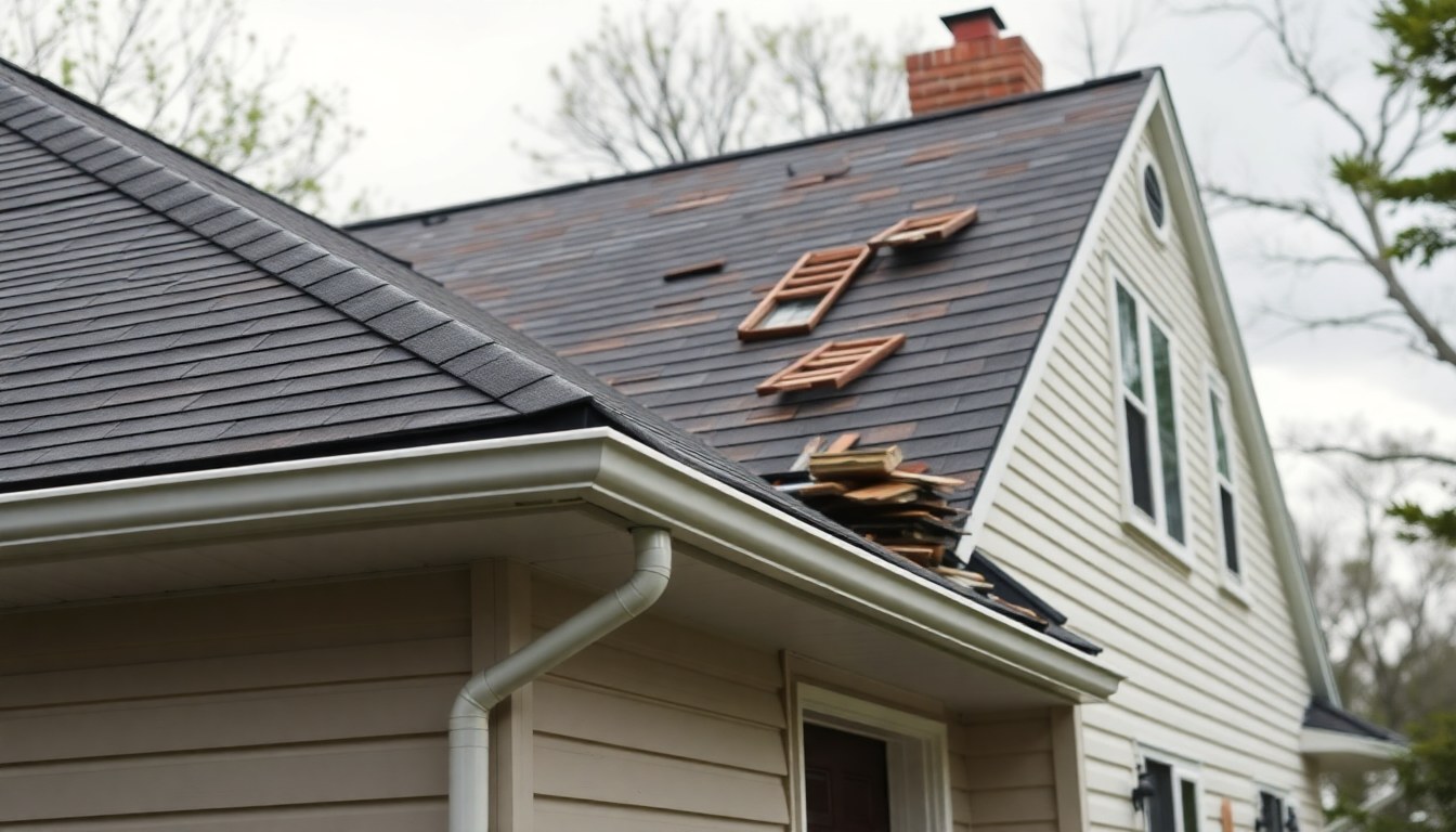 Fully repaired roof after storm damage restoration