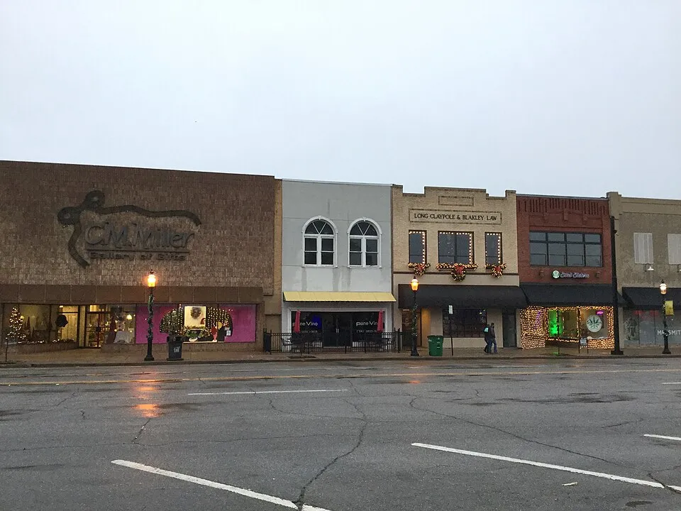 Enid, Oklahoma: Enid, Oklahoma downtown in wintertime