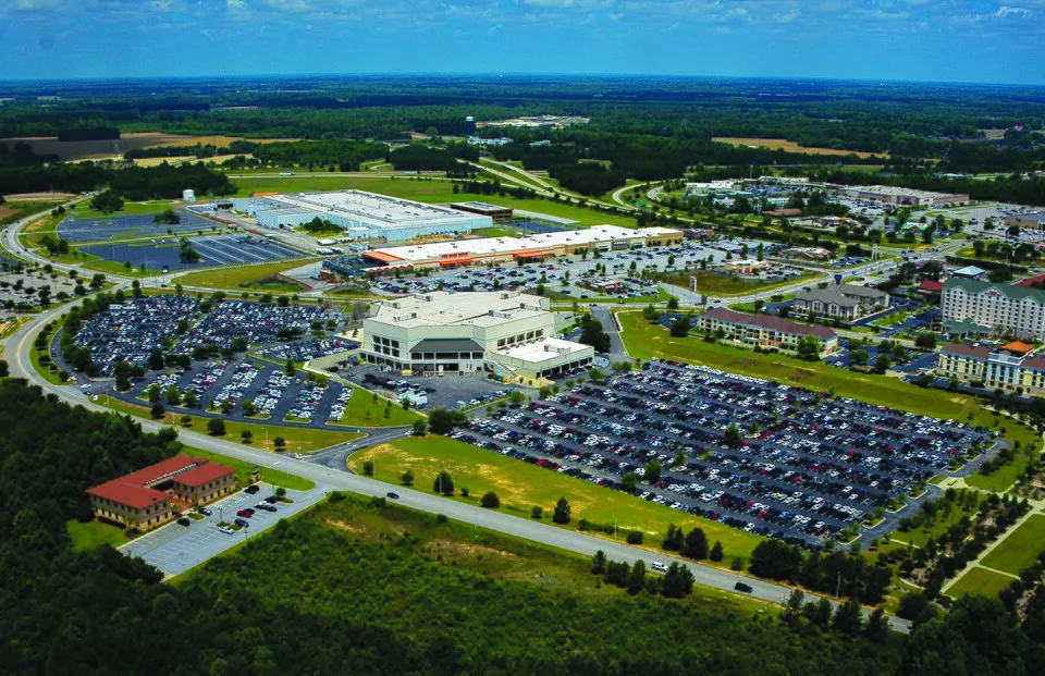 Florence, South Carolina: Aerial view of Western Florence, South Carolina