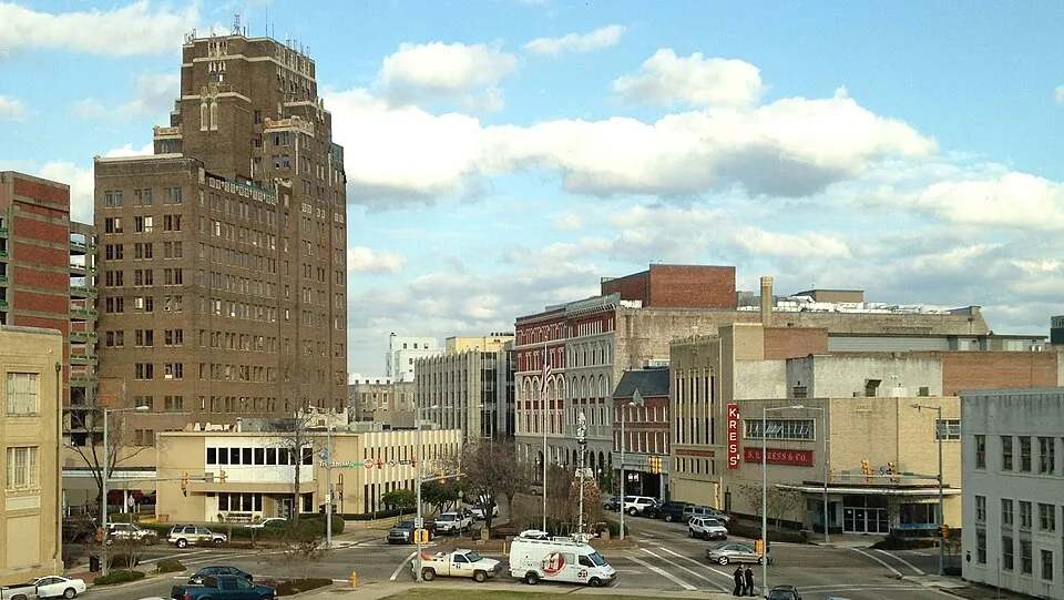 Meridian, Mississippi: Downtown Meridian from City Hall