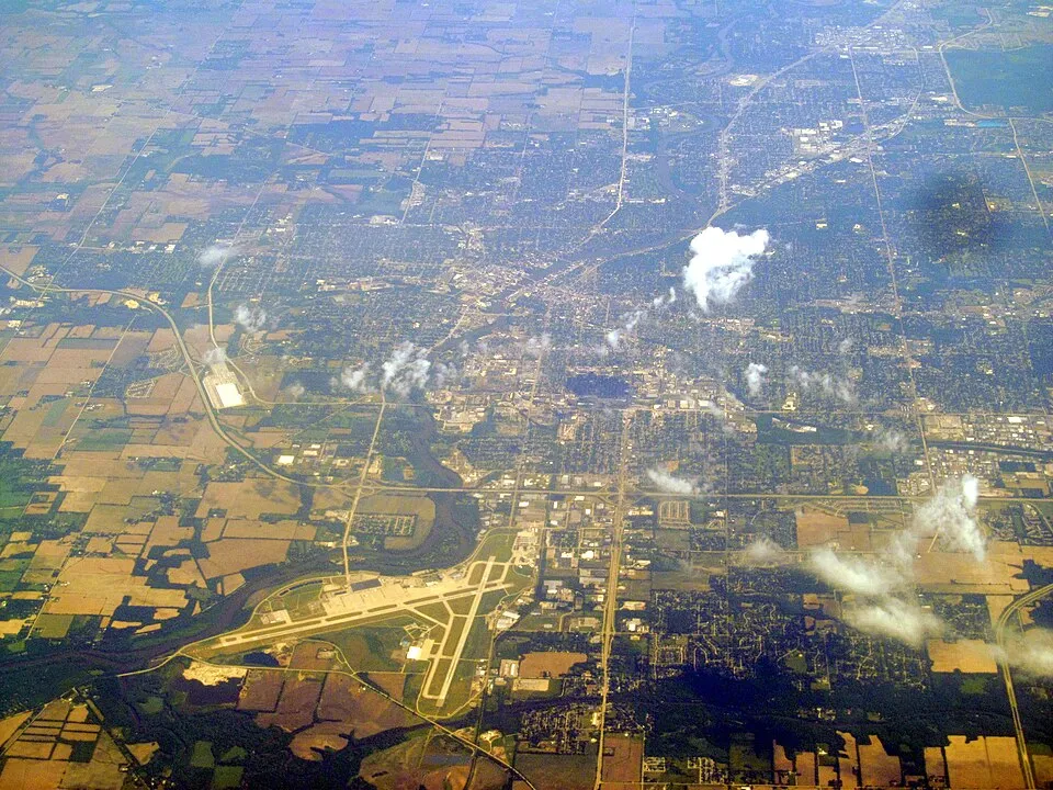 Rockford, Illinois: Aerial view of Rockford, Illinois, June 2017