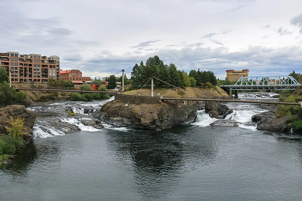 Spokane, Washington: MK02733 Spokane Upper Falls 3x2 crop