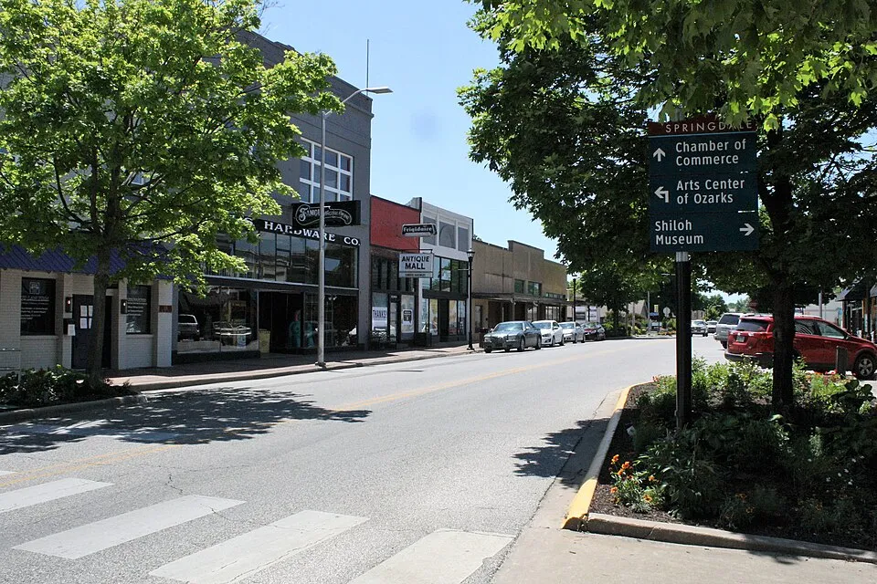 Springdale, Arkansas: Emma Avenue, downtown Springdale, Arkansas