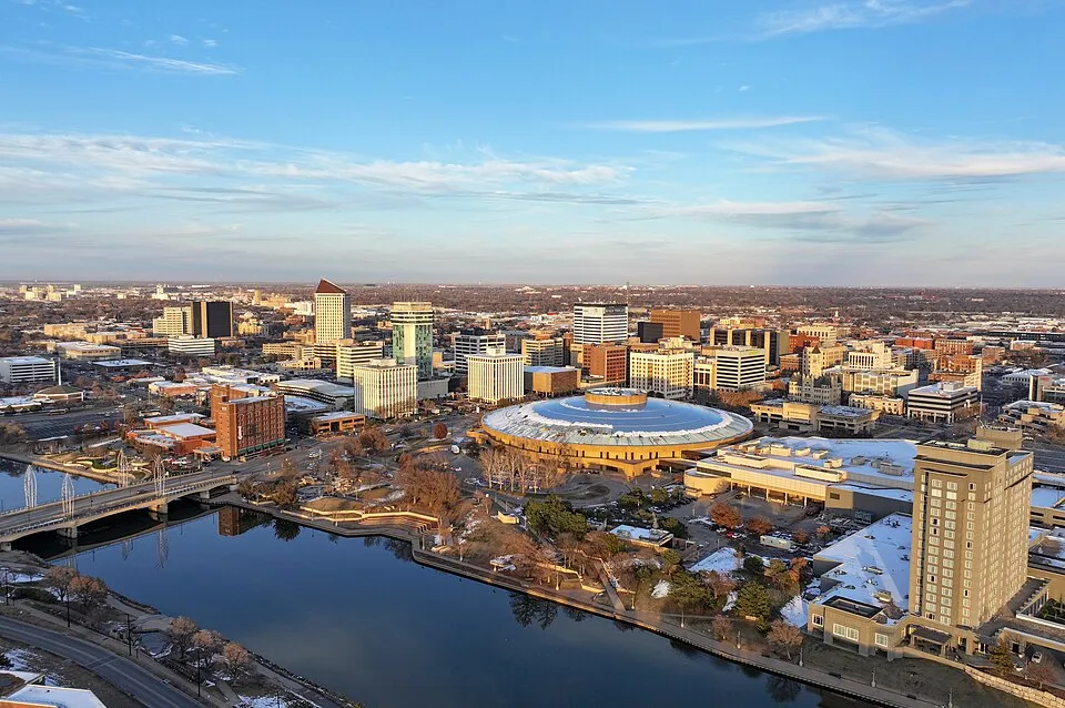 Wichita, Kansas: Wichita, Kansas skyline aerial view